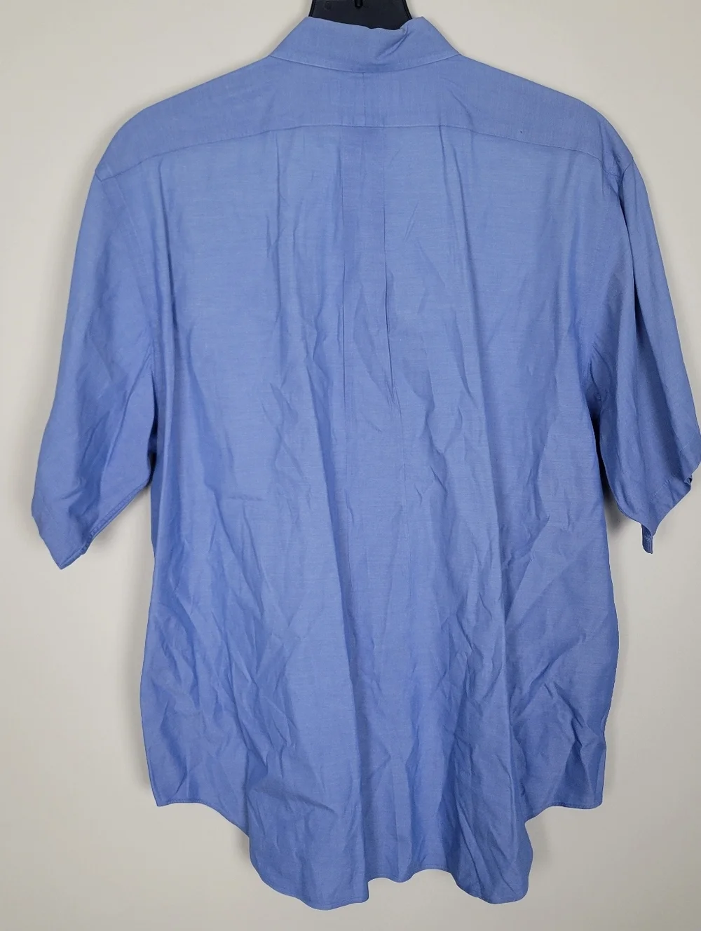 Polo Ralph Lauren Short Sleeve Button Shirt Mens 17-34 Blue Logo Yarmouth